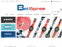 Tablet Screenshot of belispree.com